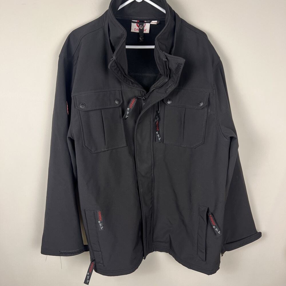 Canada Weather Gear Men's Black Jacket‎ Tactical Size 2 XLarge